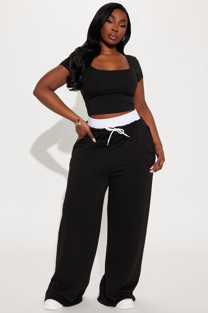 Brit Boxer Sweatpants - Black