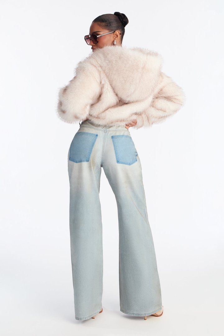 Marais Drop Waist Denim Jeans - Light Wash
