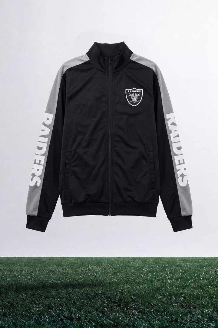 Raiders Stand By Track Jacket - Black