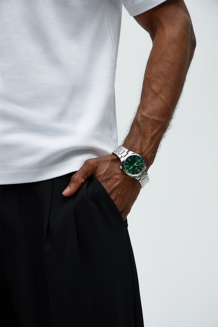 Regency Watch - Silver/Green