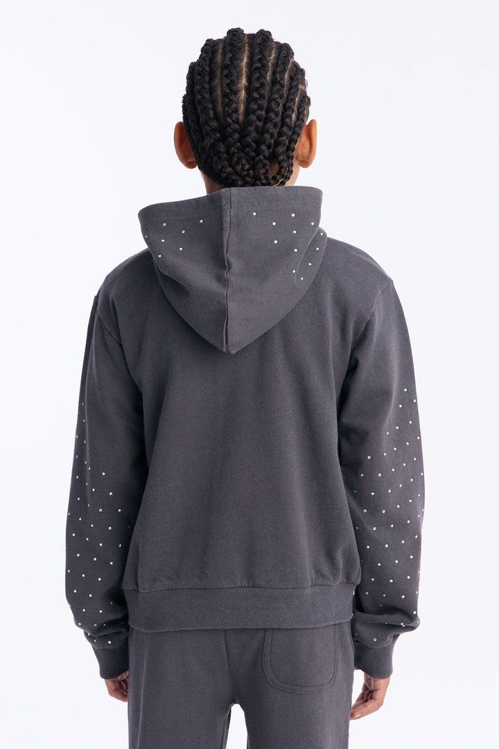 Mini Blessed Every Day Pullover Hoodie - Grey