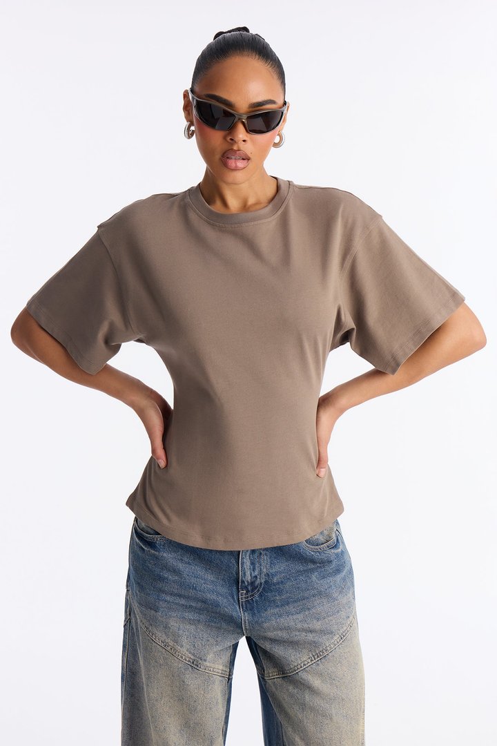 Jayden Fitted T-Shirt - Mocha