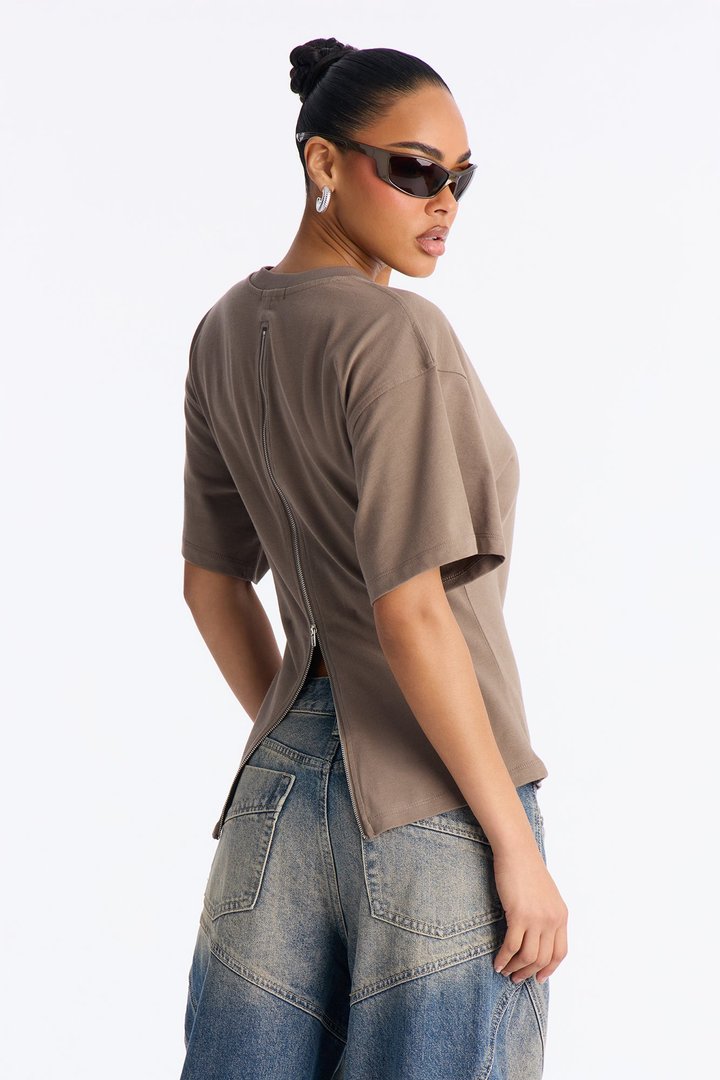 Jayden Fitted T-Shirt - Mocha