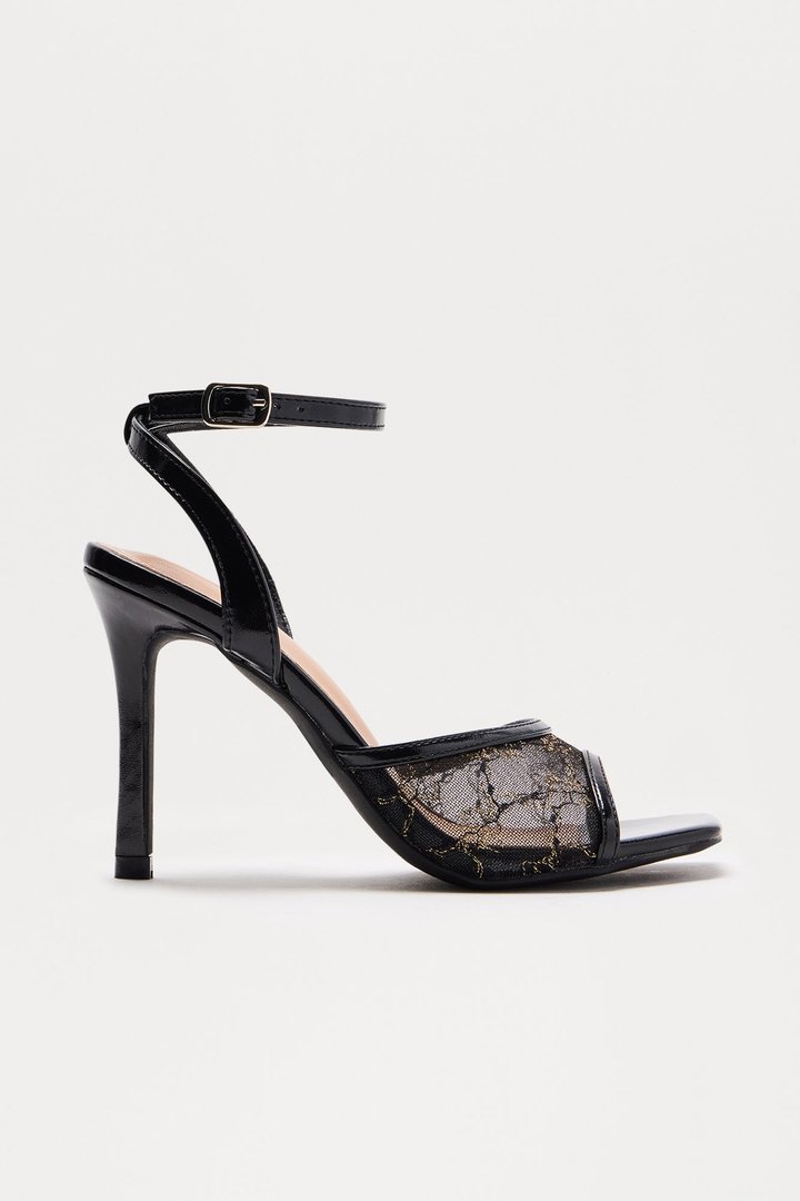 Janna Mesh Heels - Black