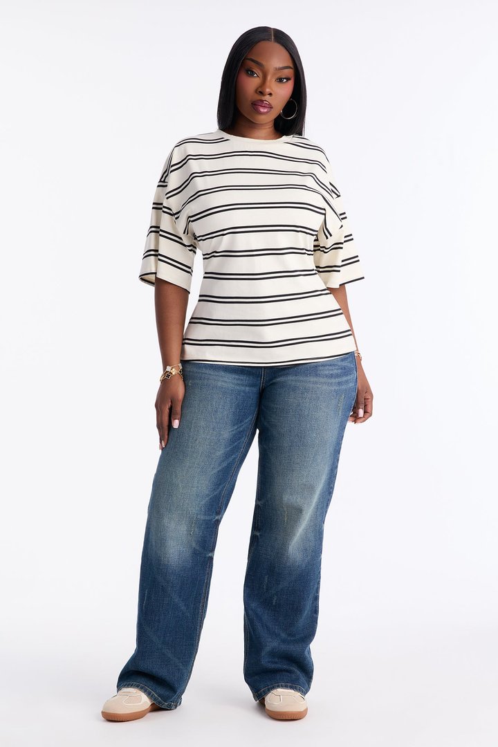Palmyra Stretch Straight Leg Jeans - Vintage Wash