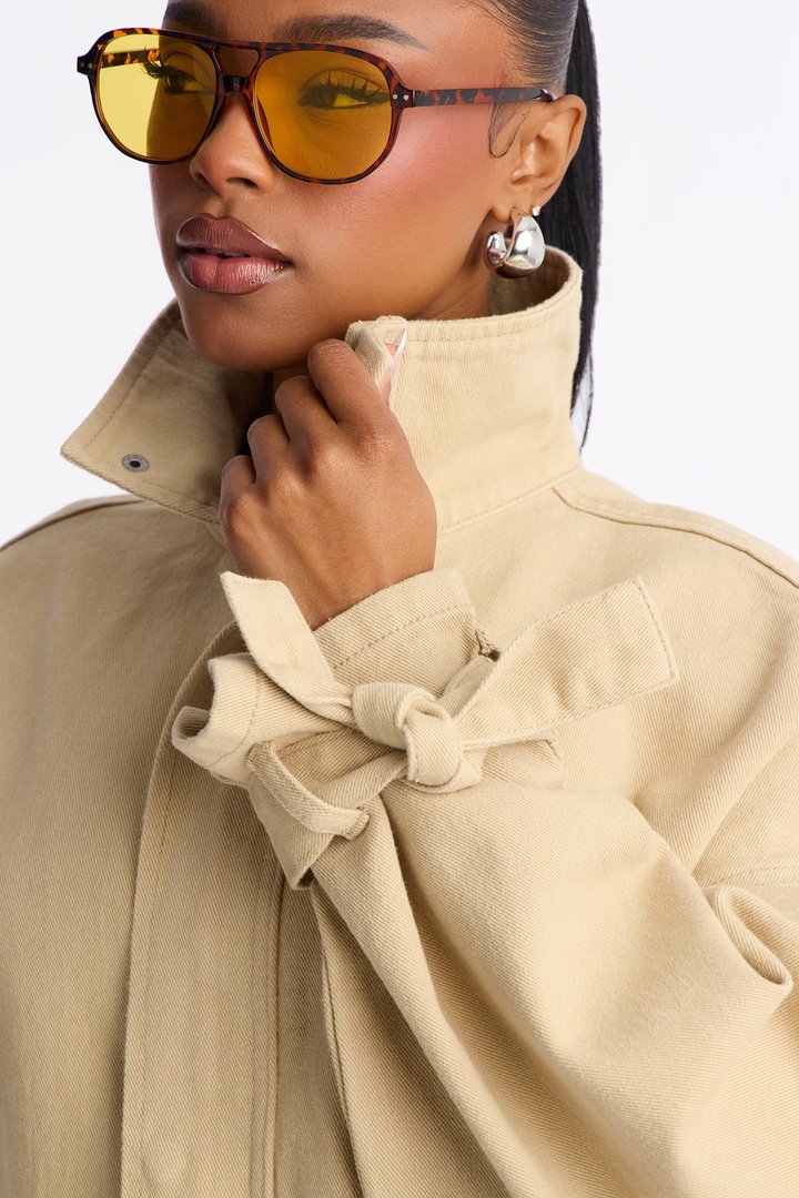 Out And About Twill Anorak Jacket - Khaki