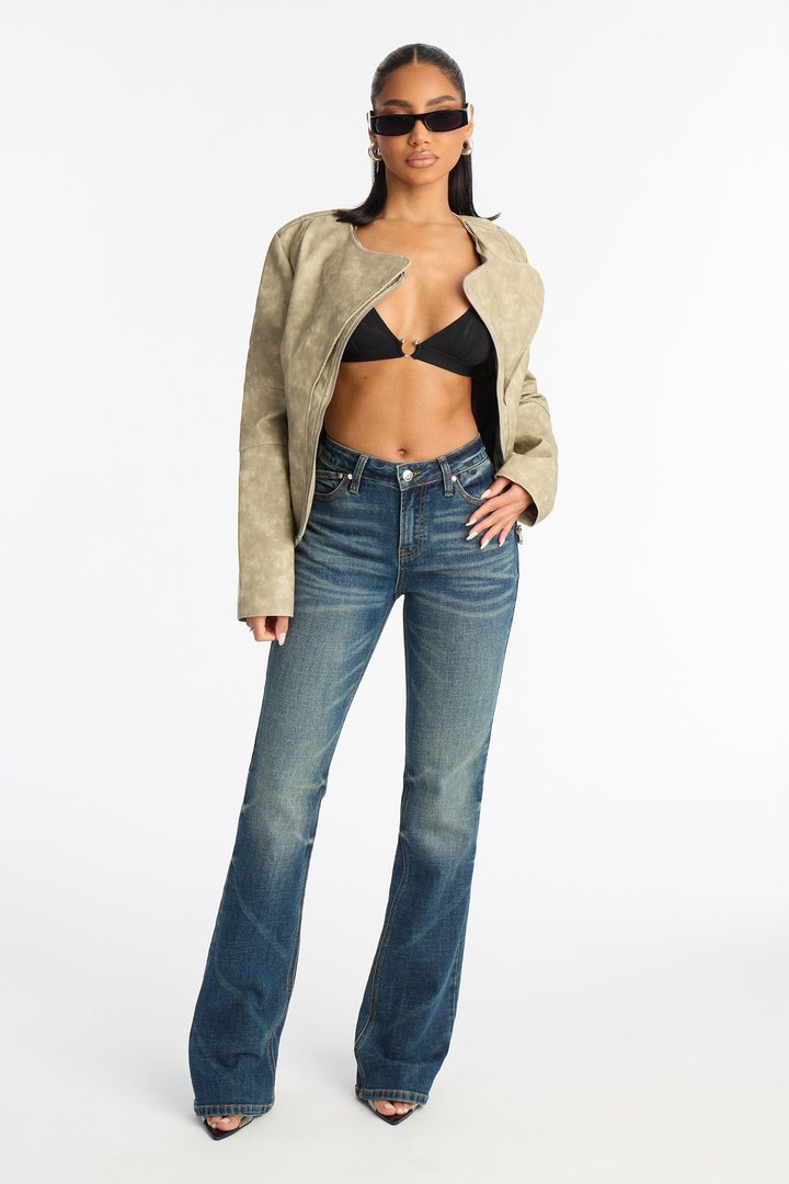 My Vibe Mid Rise Stretch Bootcut Jeans - Vintage Wash