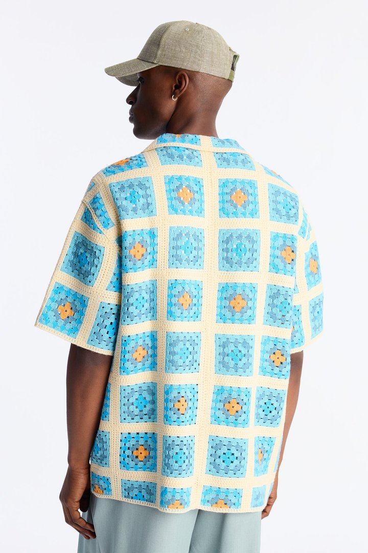 Nolan Textured Shirt - Blue