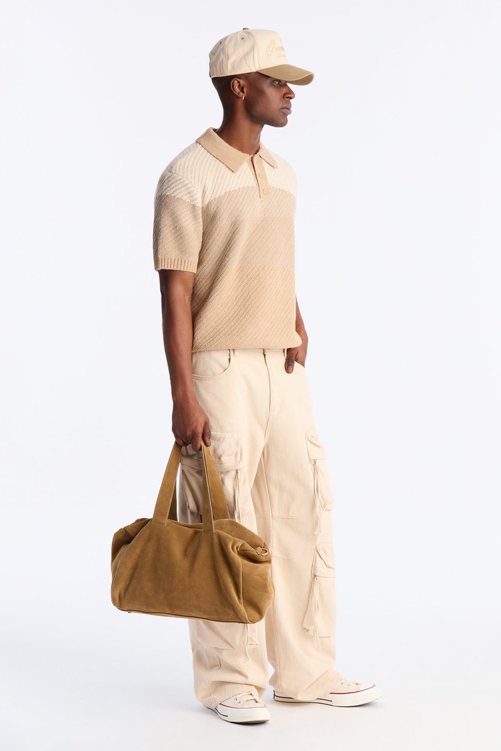 Atwater Sweater Polo - Tan