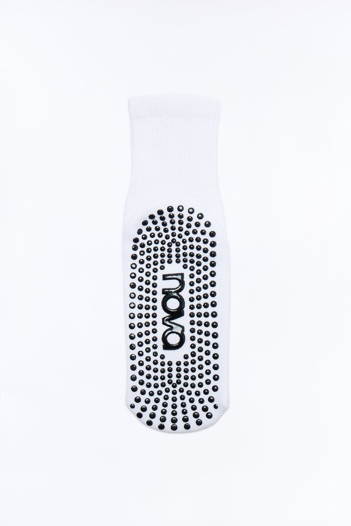 Nova Yoga 2 Pack Grip Socks - White
