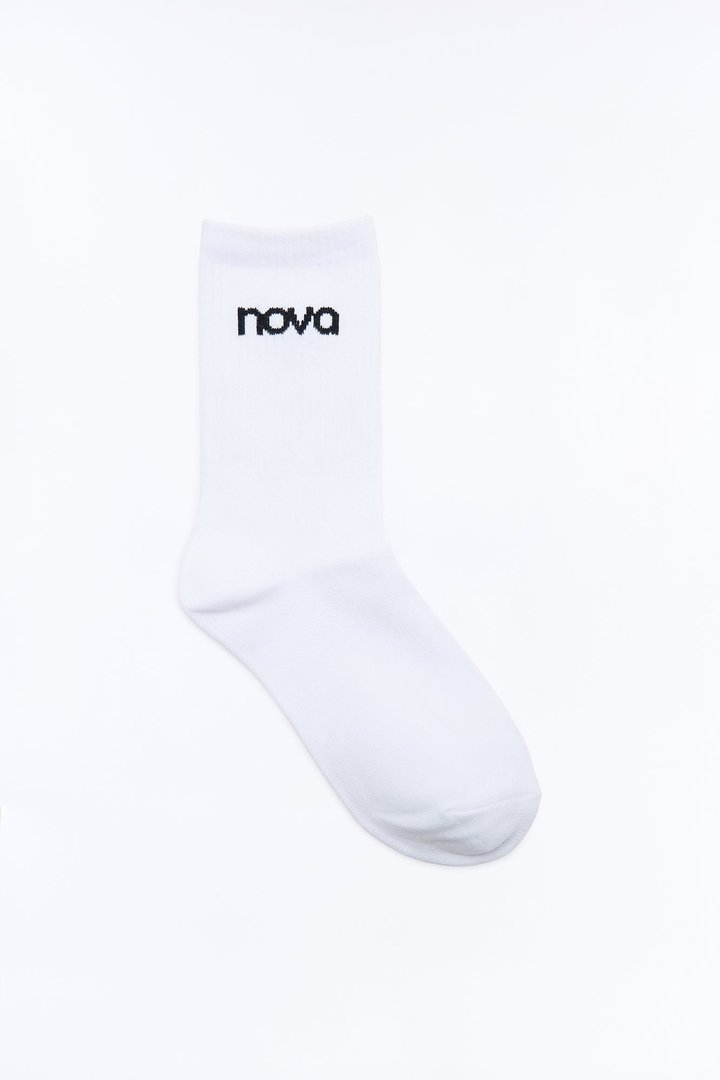 Nova Women's 2 Pack Gym Socks - White/Black