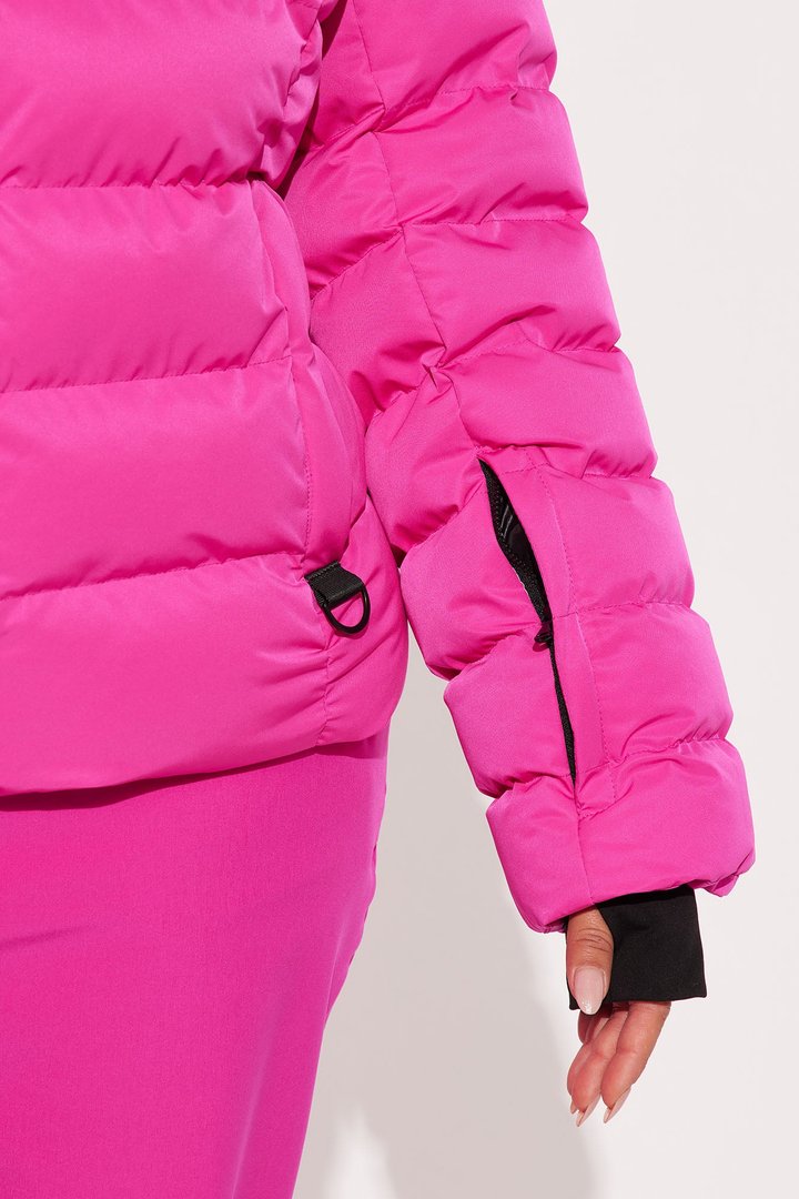Grab My Skis Puffer Jacket - Fuchsia