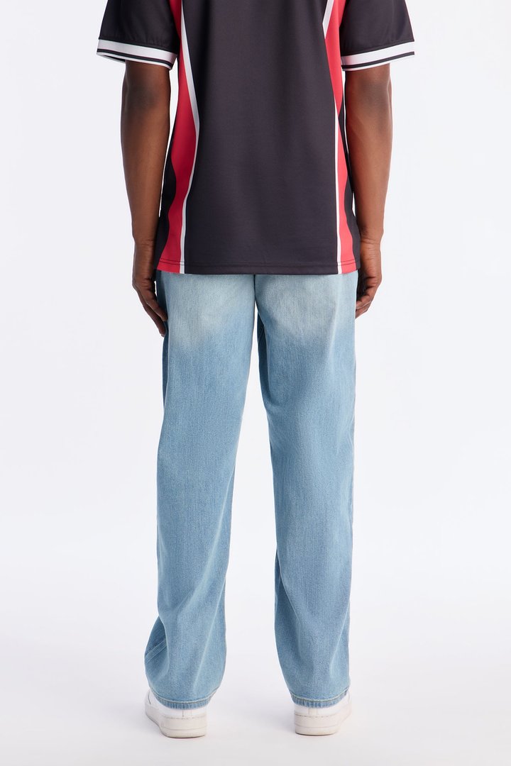 Relaxed Straight Slow Jams Jean - Light Blue Wash