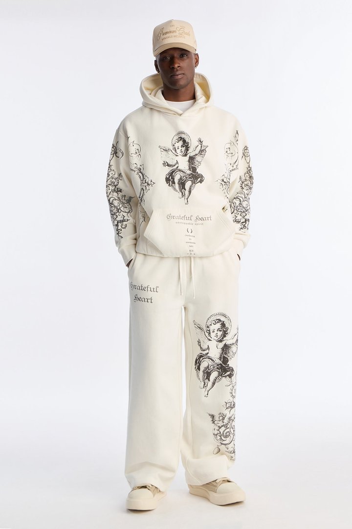 Grateful Heart Sweatpants - Cream