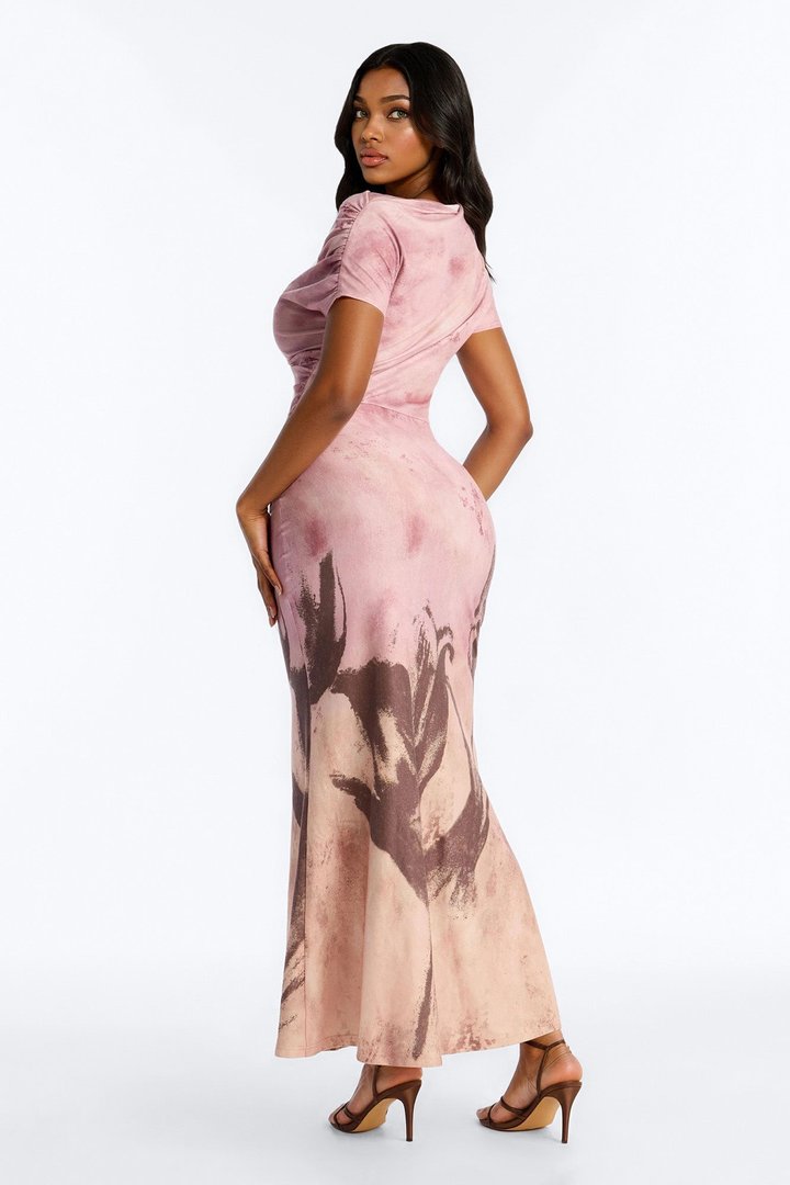 Angel Energy Maxi Dress - Pink/combo