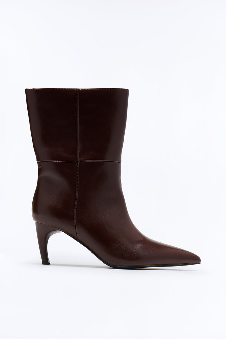Chip Ankle Booties - Brown