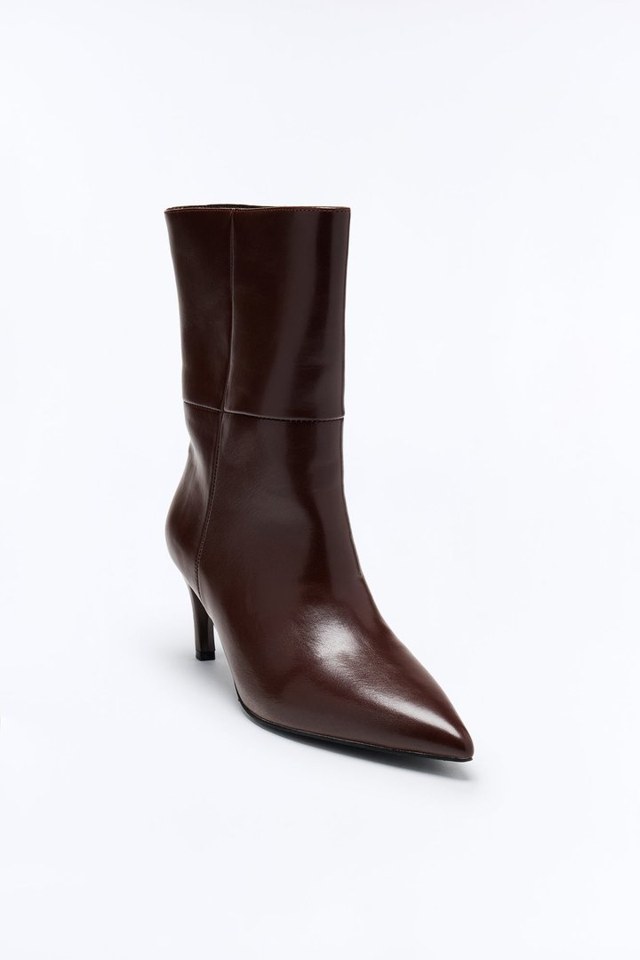 Chip Ankle Booties - Brown