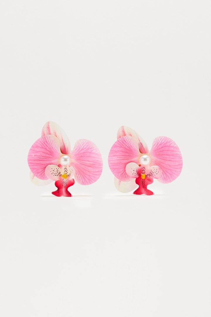 Orchid 2 Piece Shoe Clips - White/Pink