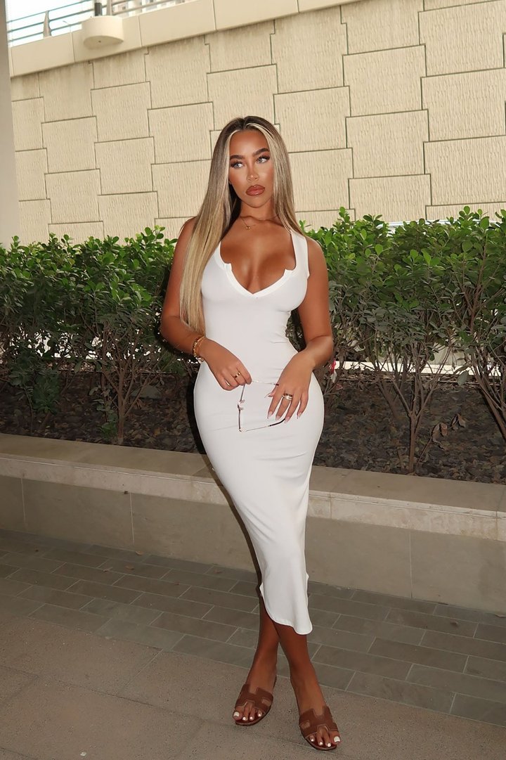 All You Need Midi Dress - White