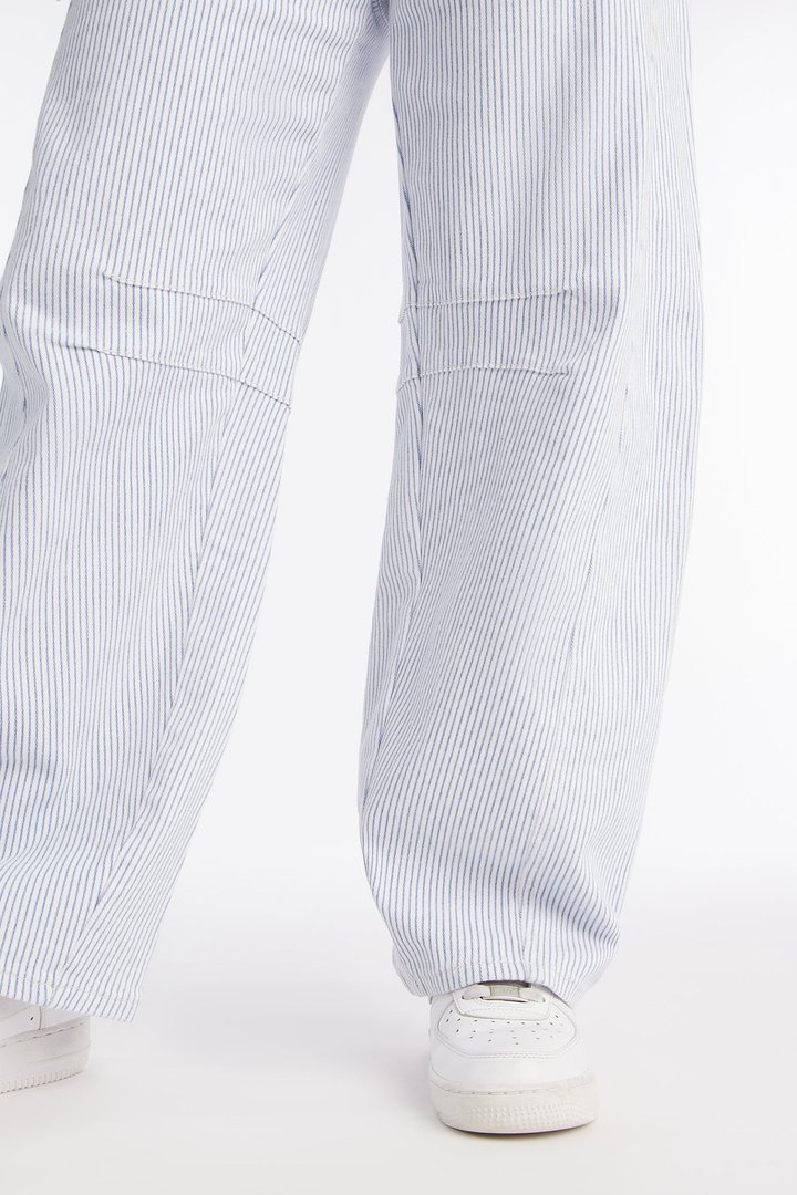 On Shore Hickory Striped Jeans - White/combo