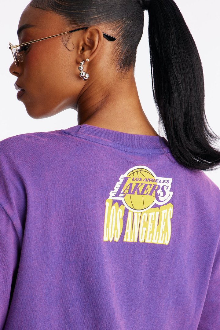 NBA LA Lakers Washed Oversized Tee - Purple