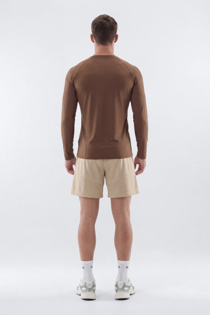 HexTech™ Long Sleeve Active Top - Brown