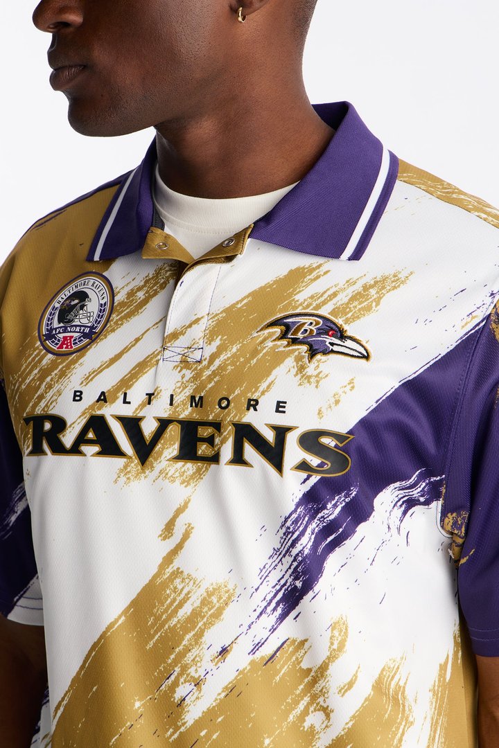 Ravens Soccer Polo - White