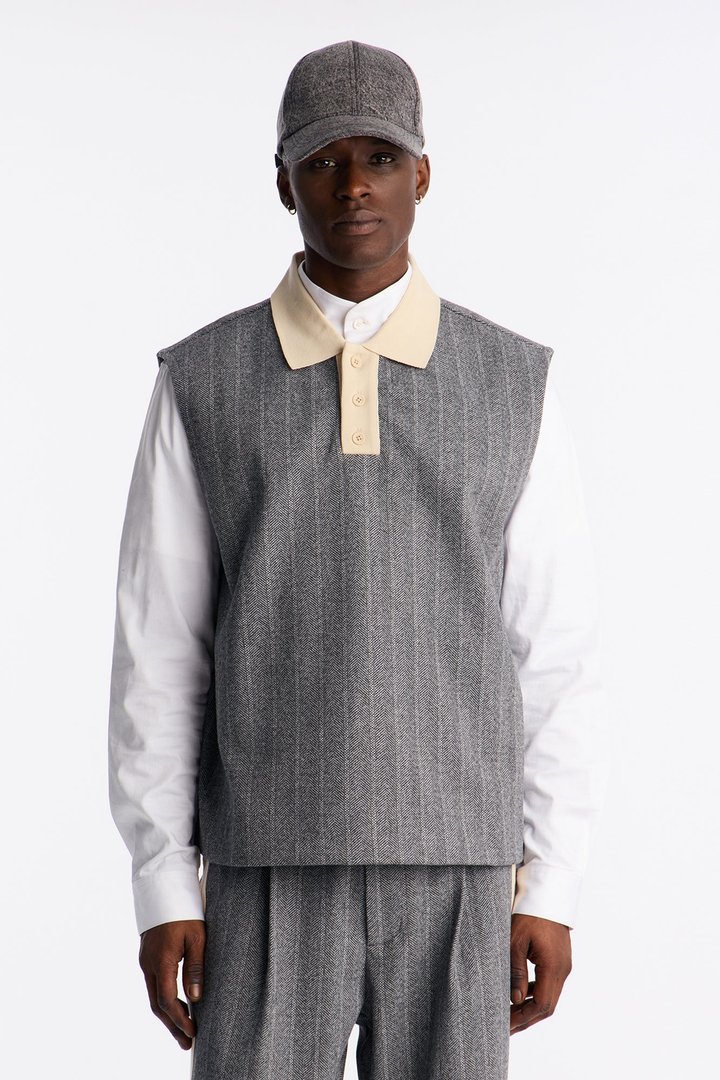 Doheny Sleeveless Polo - Grey