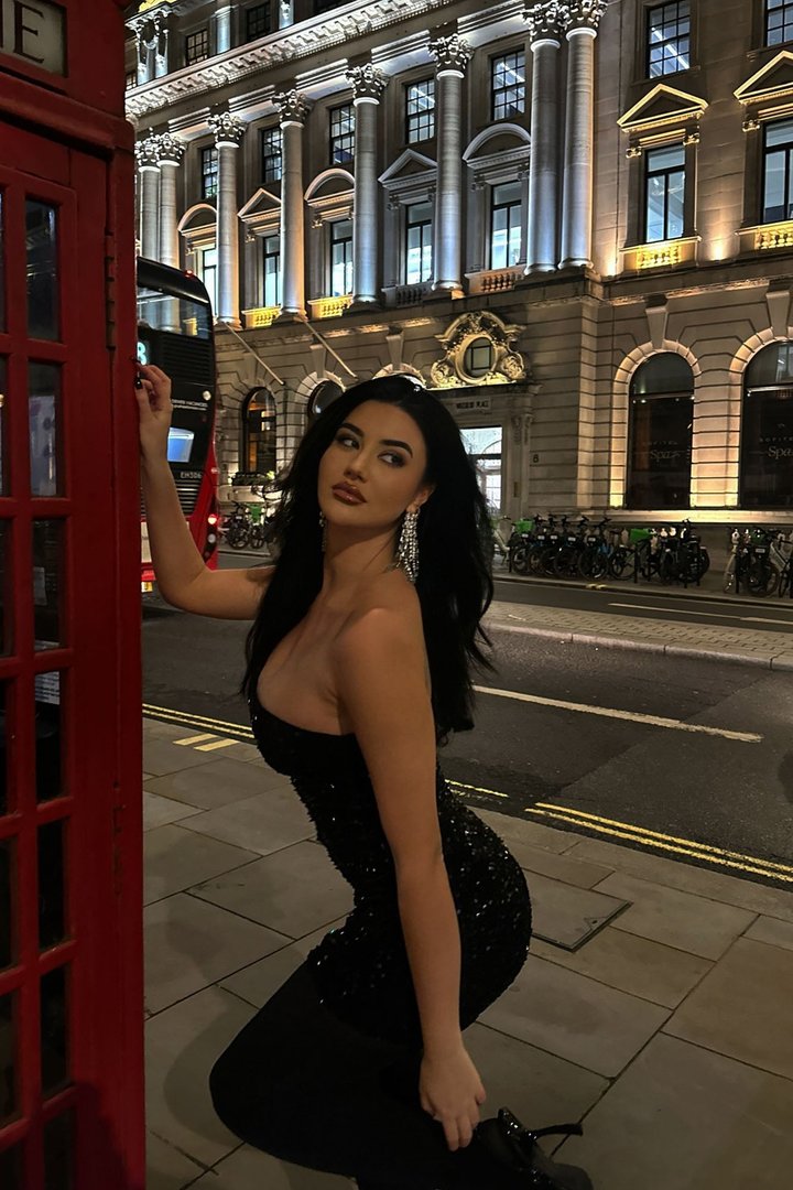 Kara Sequin Mini Dress - Black