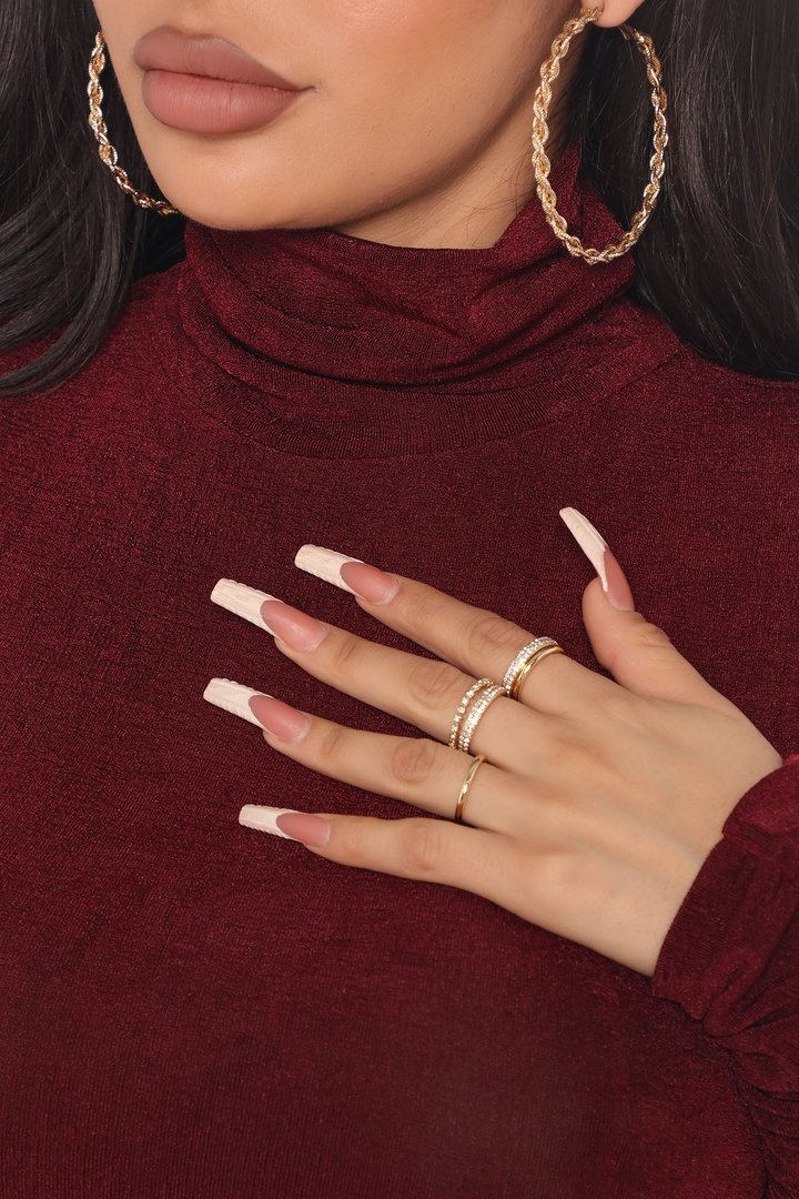 Sparkle Away Multi Ring Set - Gold