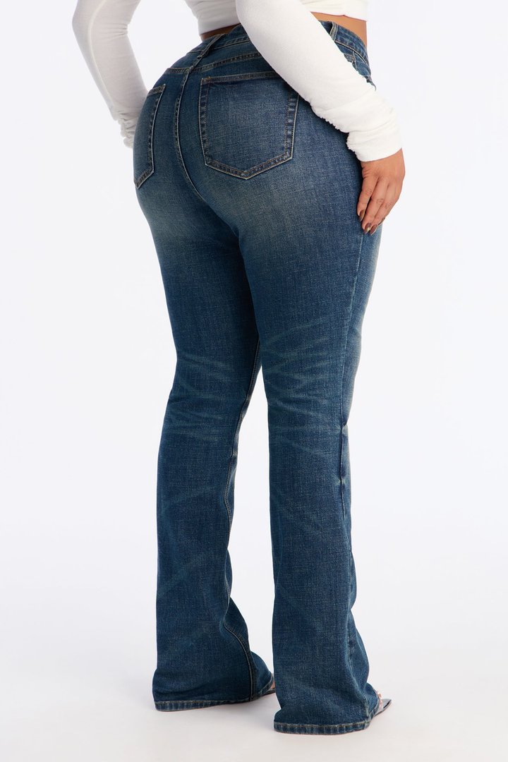 My Vibe Mid Rise Stretch Bootcut Jeans - Vintage Wash