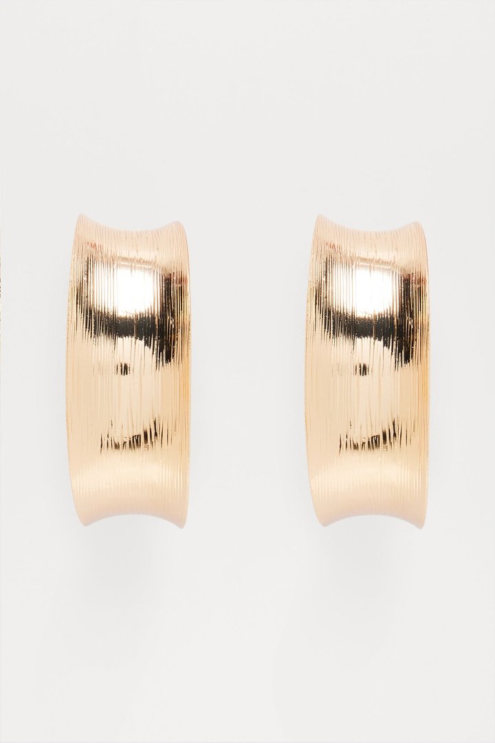Serenity Hoop Earrings - Gold