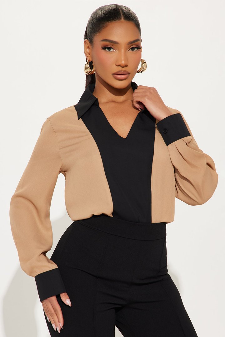 Next Meeting Colorblock Shirt - Black/combo