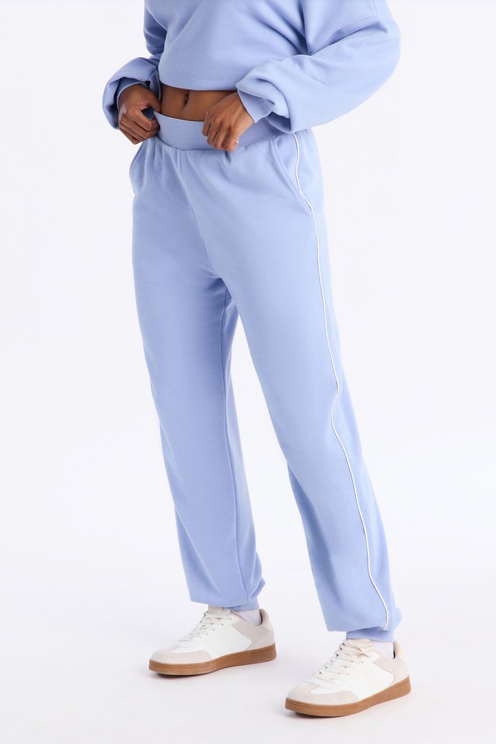 Olivia Fleece Jogger Pants - Periwinkle