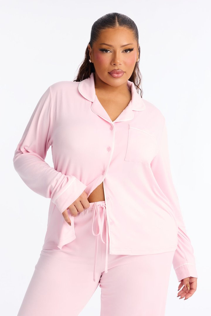 In The Morning PJ Pant Set - Pink