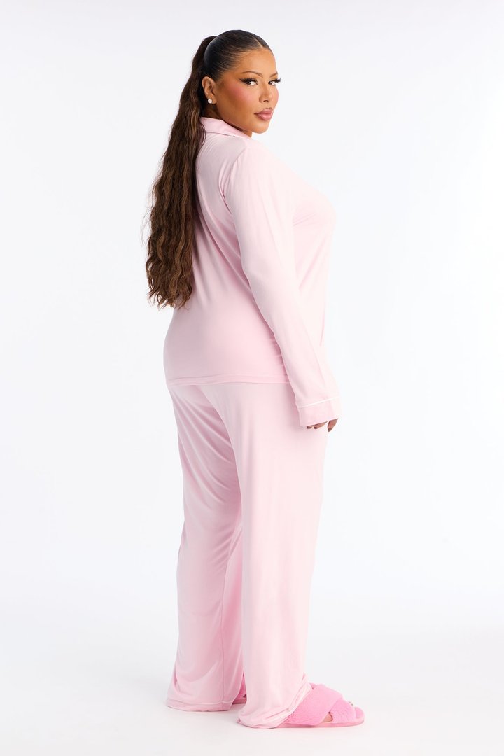 In The Morning PJ Pant Set - Pink