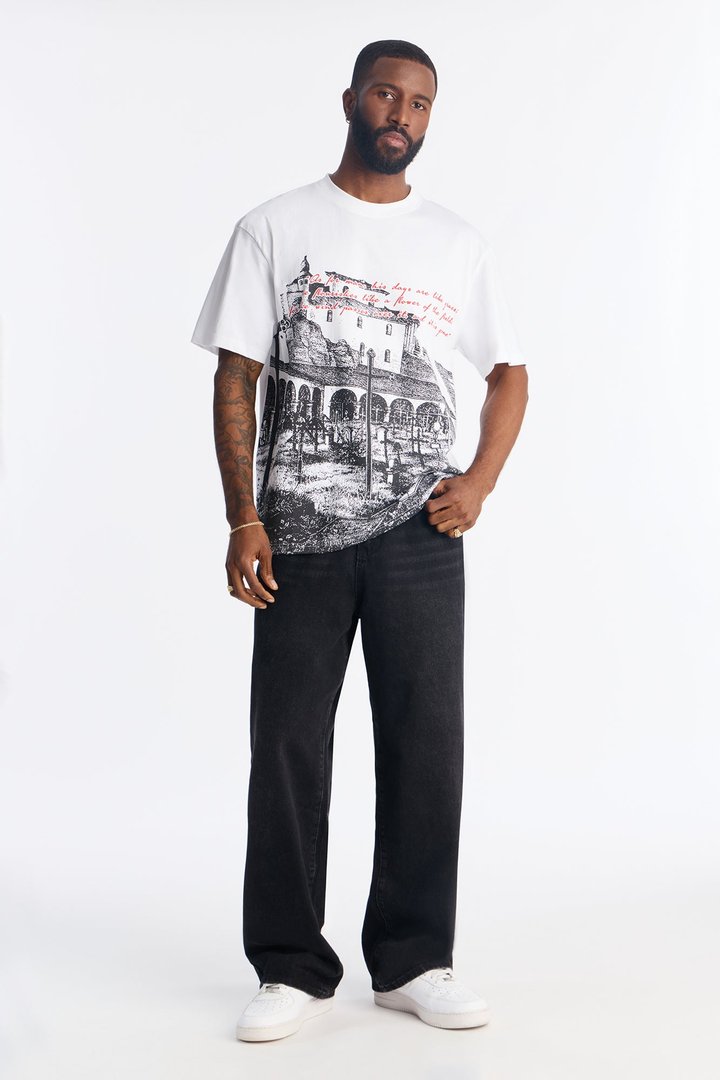 Oversized At The Cross Short Sleeve Tee - White