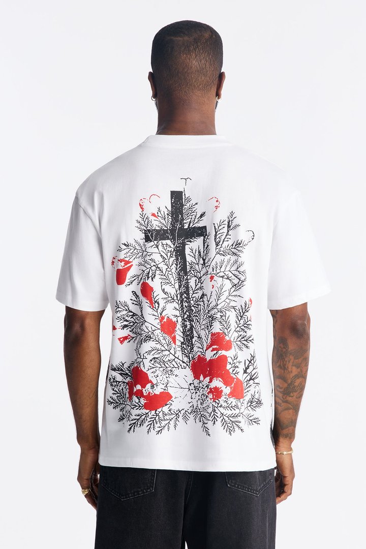 Oversized At The Cross Short Sleeve Tee - White
