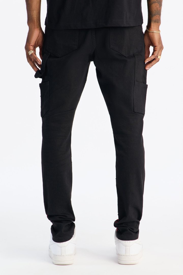 Skinny Inferno Embellished Pant - Black