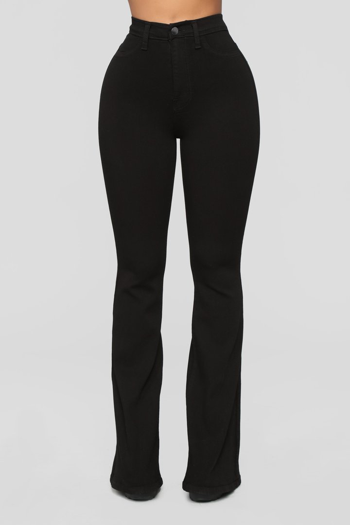 Deep In My Soul Flare Jeans - Black