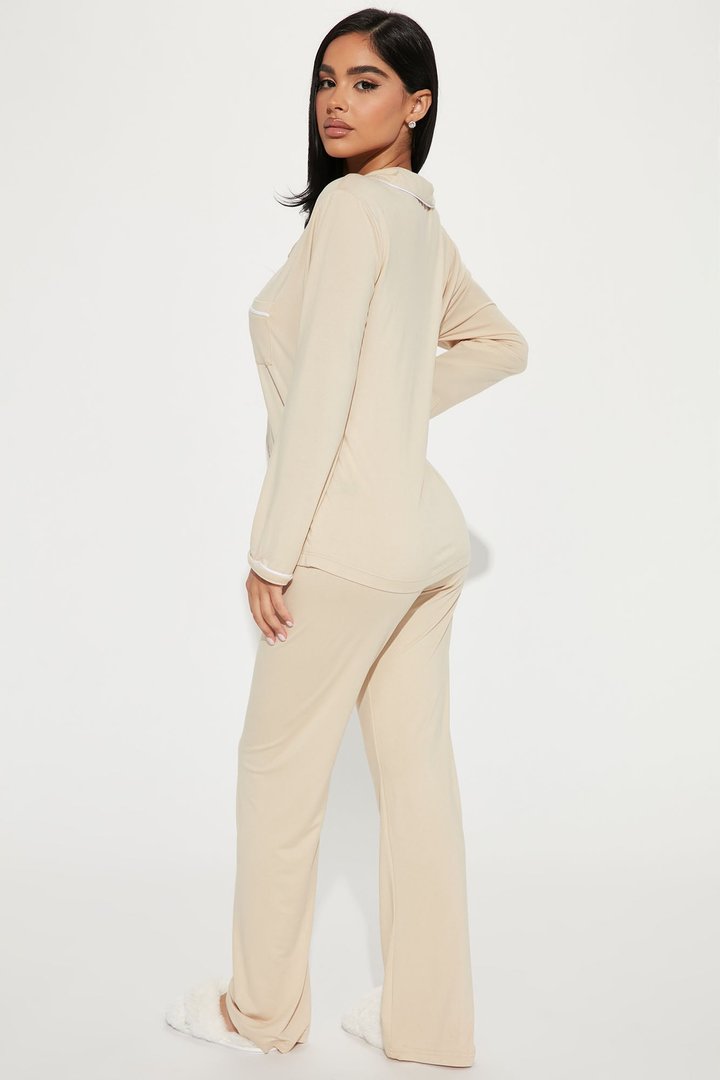 Relax With Me PJ Pant Set - Nude