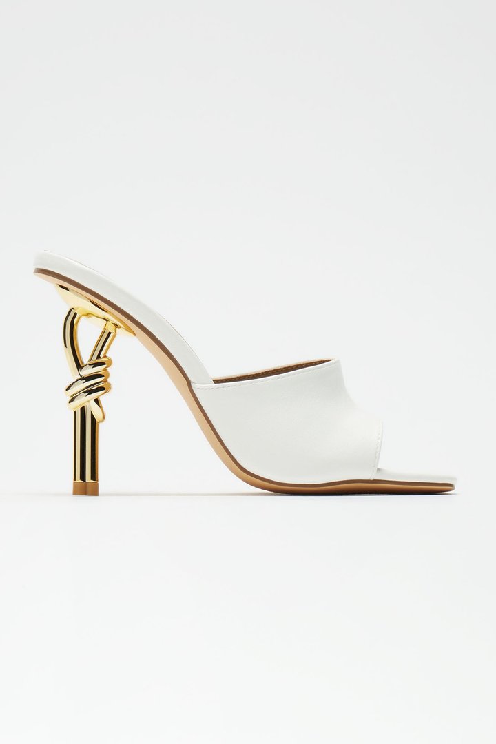 Knot Yours Novelty Mules - White