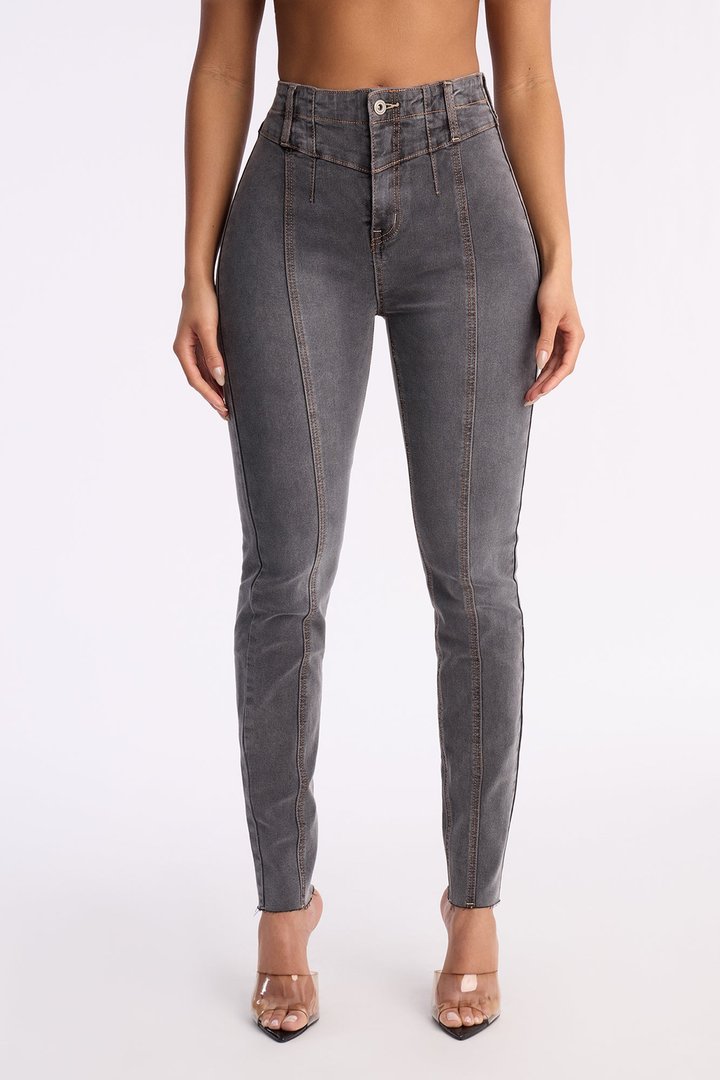Lucca Stretch Skinny Jeans - Grey
