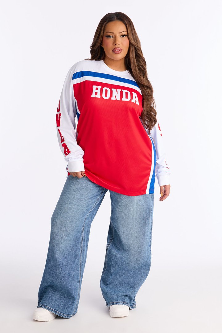 Honda Racing Colorblock Long Sleeve Jersey - Multi Color