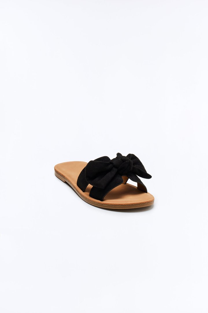 Rachel Bow Sandals - Black