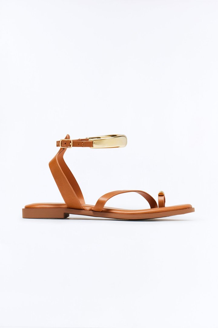 Lerato Toe Ring Sandals - Tan