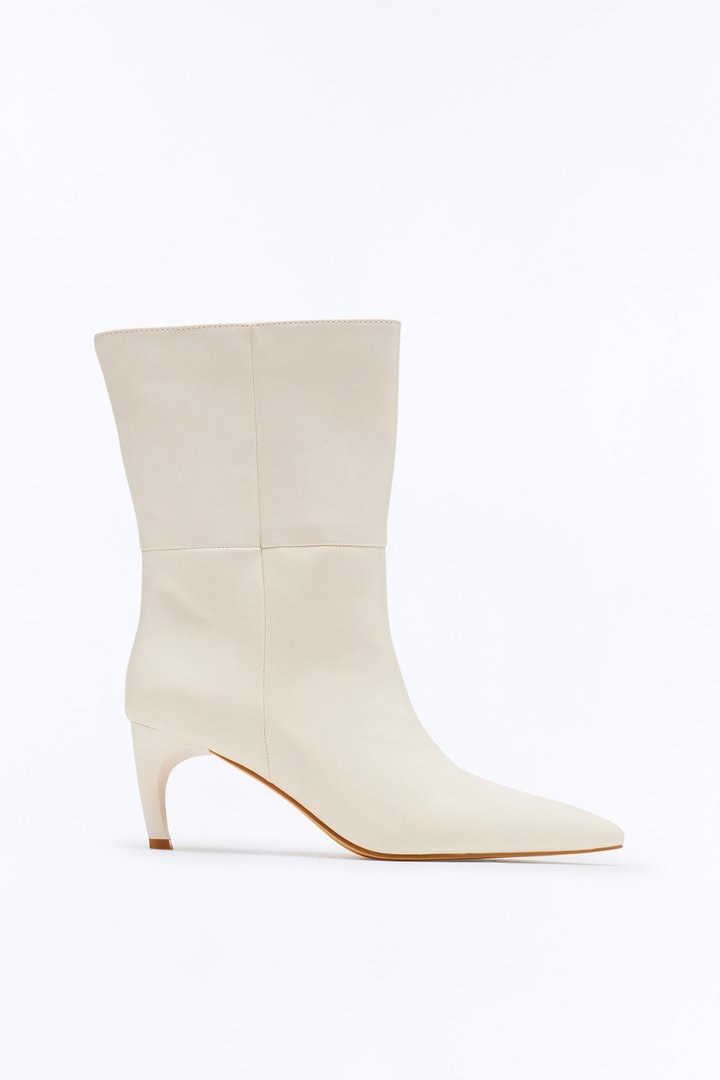 Chip Ankle Booties - Cream
