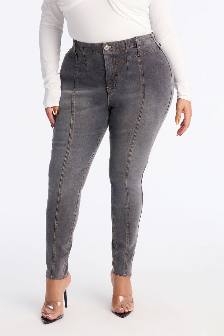 Lucca Stretch Skinny Jeans - Grey