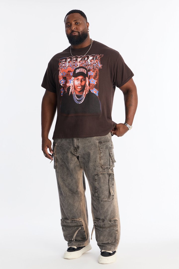 Lil Durk Smurk Carter Short Sleeve Tee - Brown