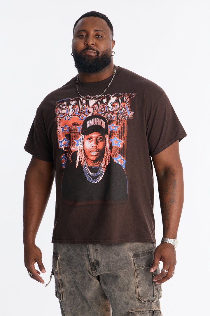 Lil Durk Smurk Carter Short Sleeve Tee - Brown